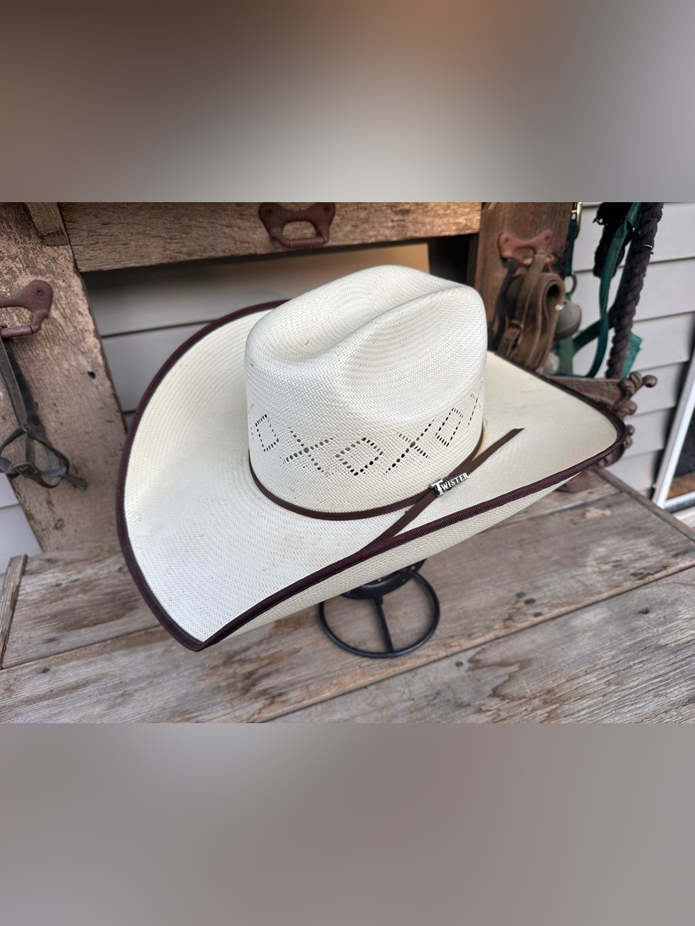 7 1/4 Twister 5x Western Straw Cowboy Hat